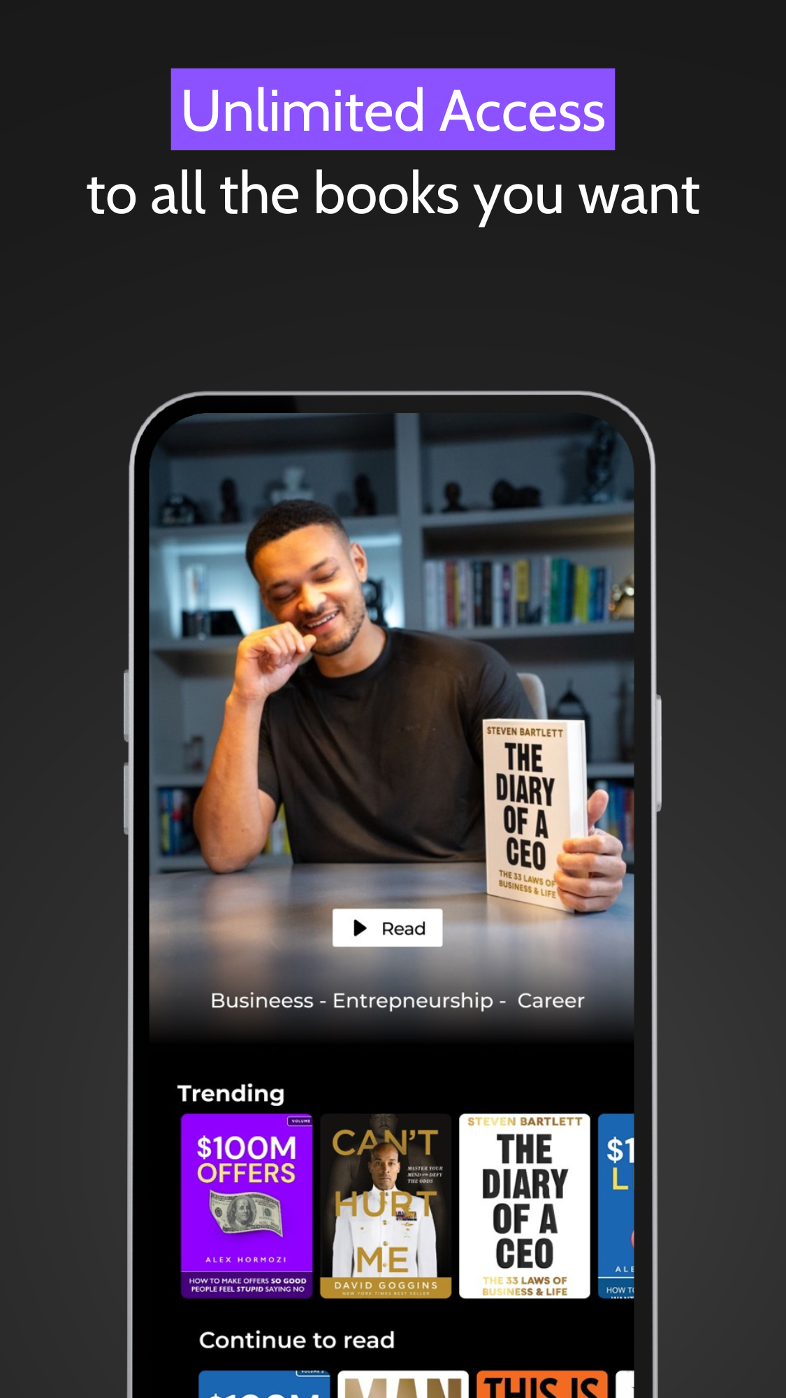 Unlimited access to books